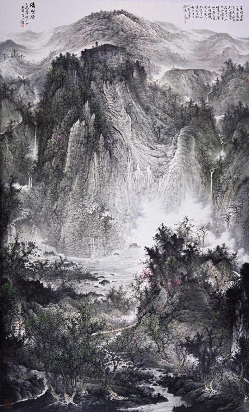 一组国画山水，没有看不看得懂，只有喜不喜欢，来自画家周逢俊